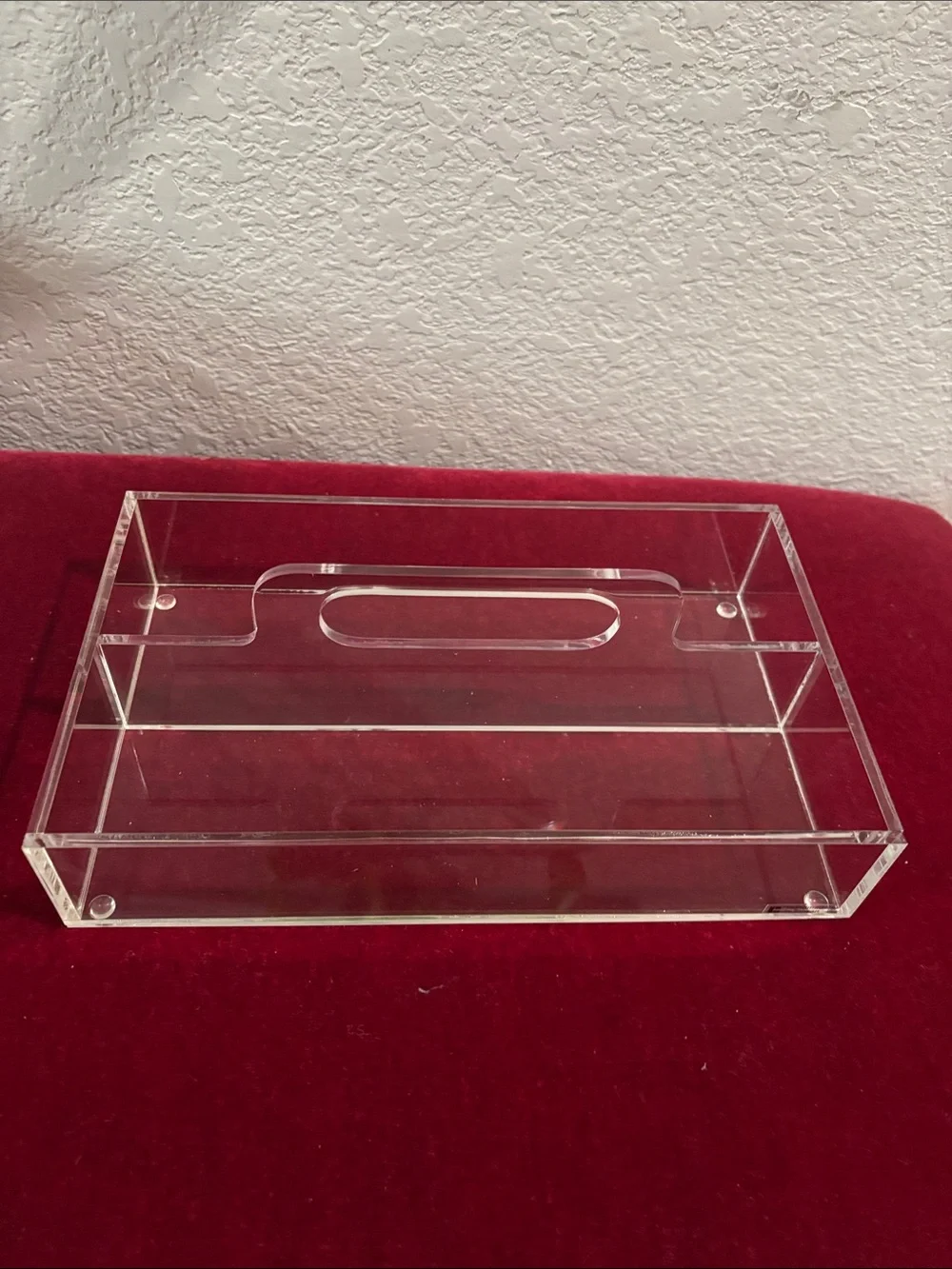 Clear Acrylic Desk Organizer Tray - Transparent
